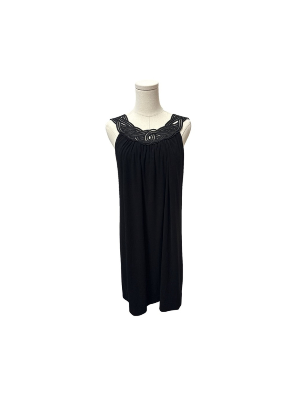 Eliza J New York Womens Shift Dress Detailed Neckline Sleeveless - size 6